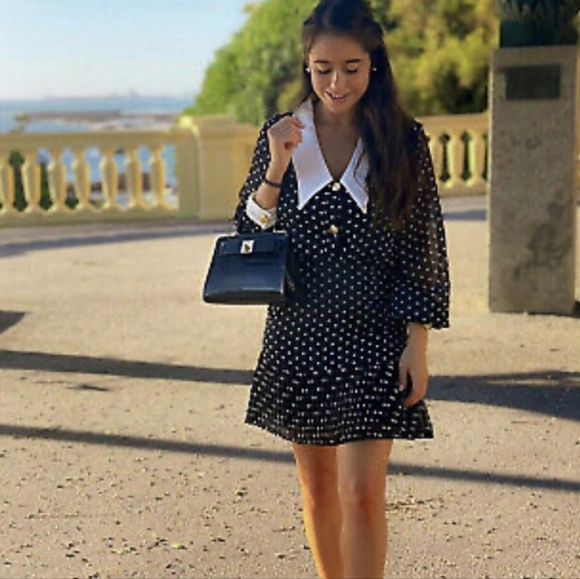 ZARA Polka Dot Dress - Picture 6 of 15